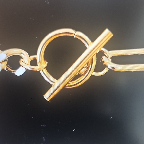 NEW Adornia Water Resistant Mixed Gold Chain Necklace with Coin Pendant - Picture 6 of 11